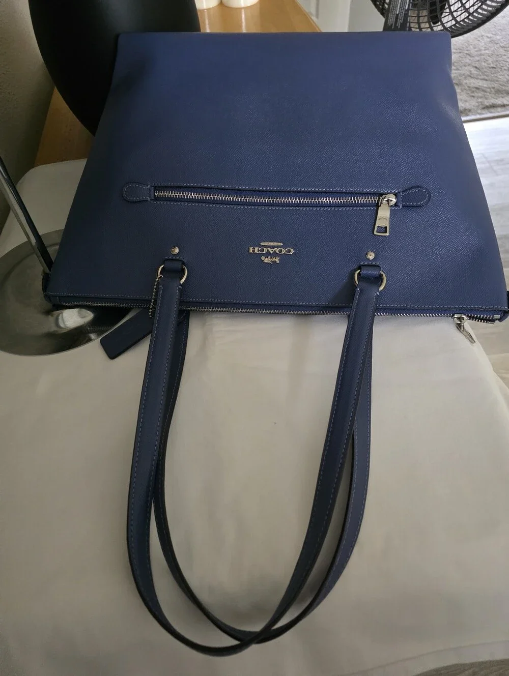 COACH  79608  Blue Gallery Shoulder Tote